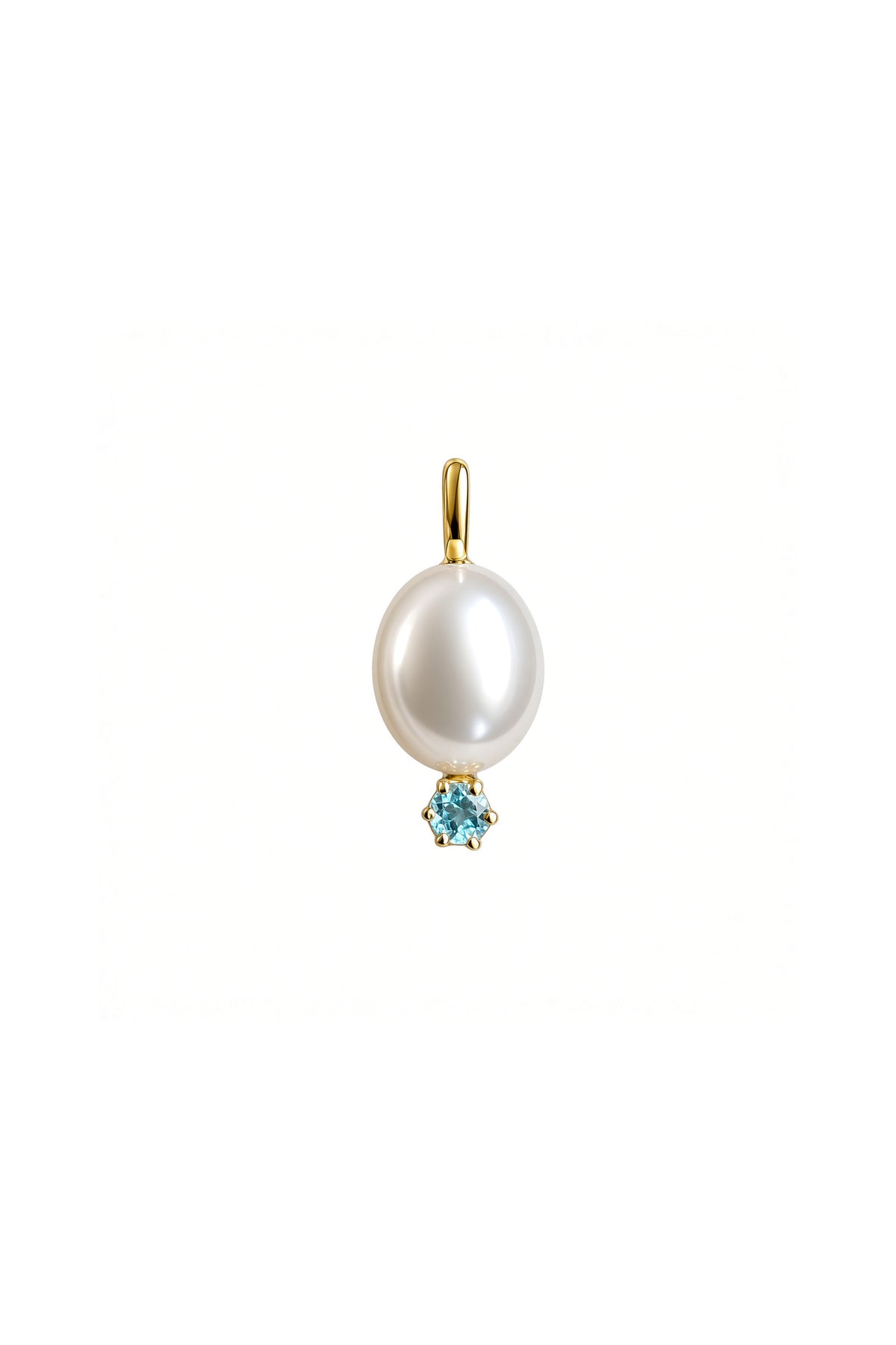 Pendant Blue Topaz - Silver Necklace