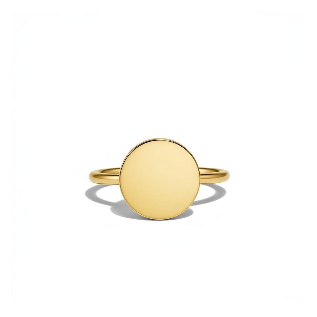 Gold Plate Ring Shiny
