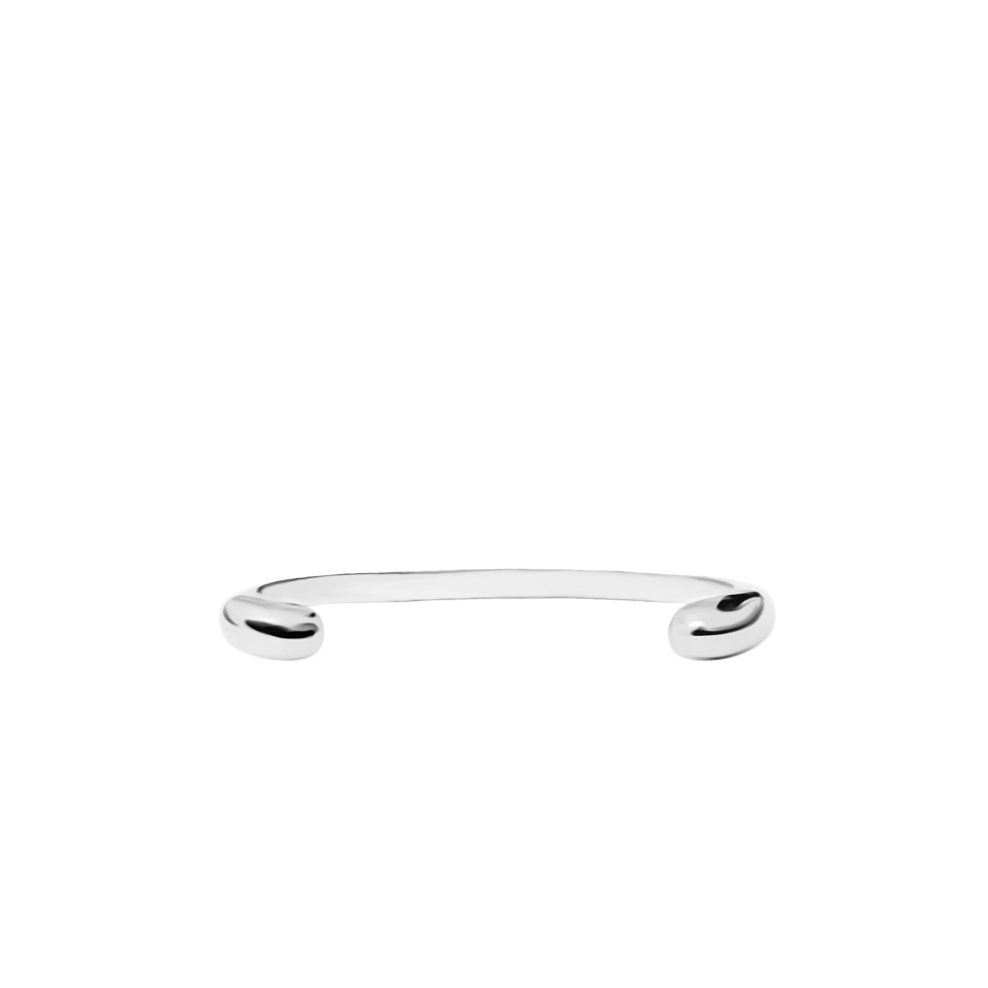 Two Finger Drop Ring Silver