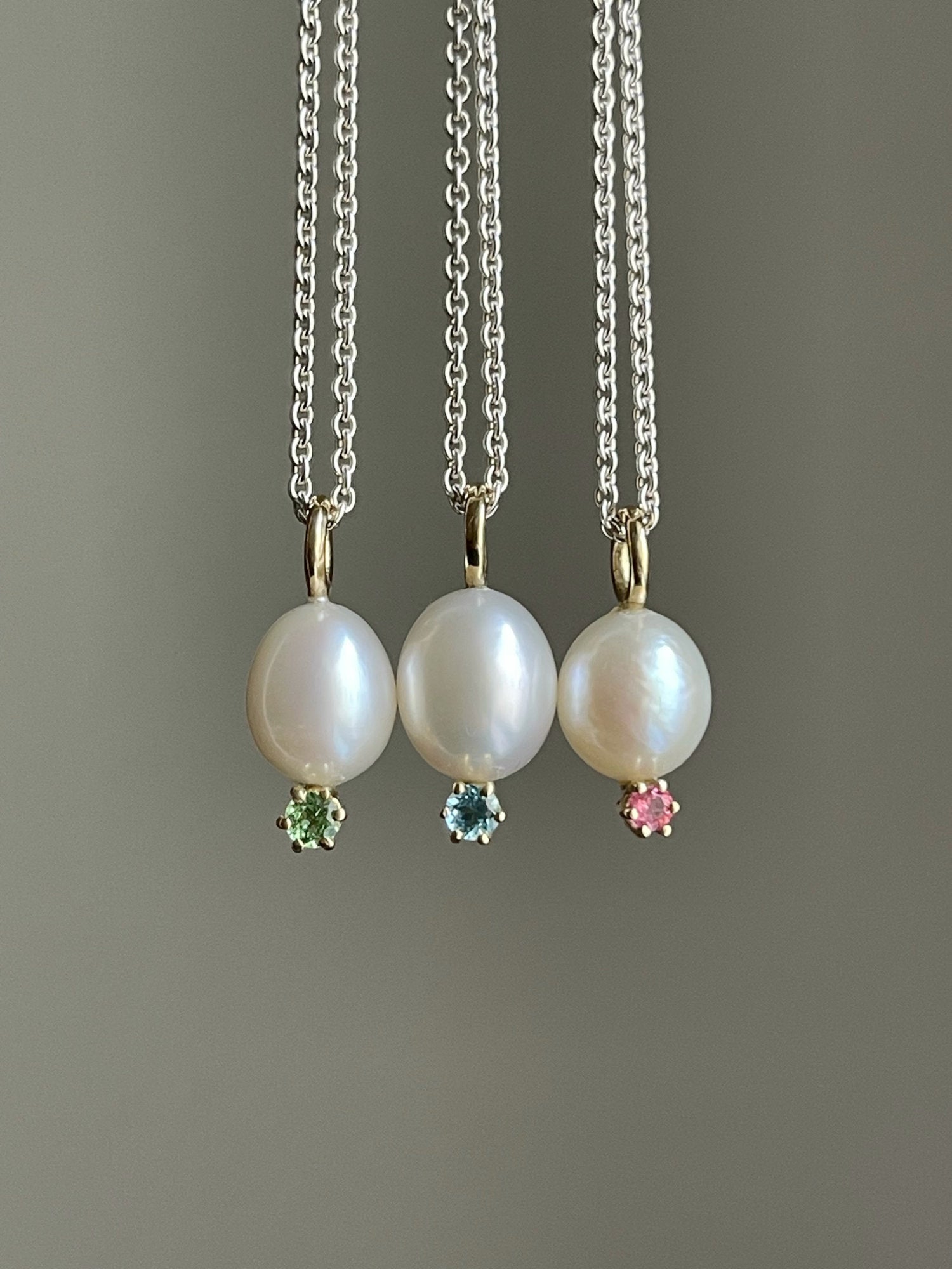 Pendant Blue Topaz - Silver Necklace