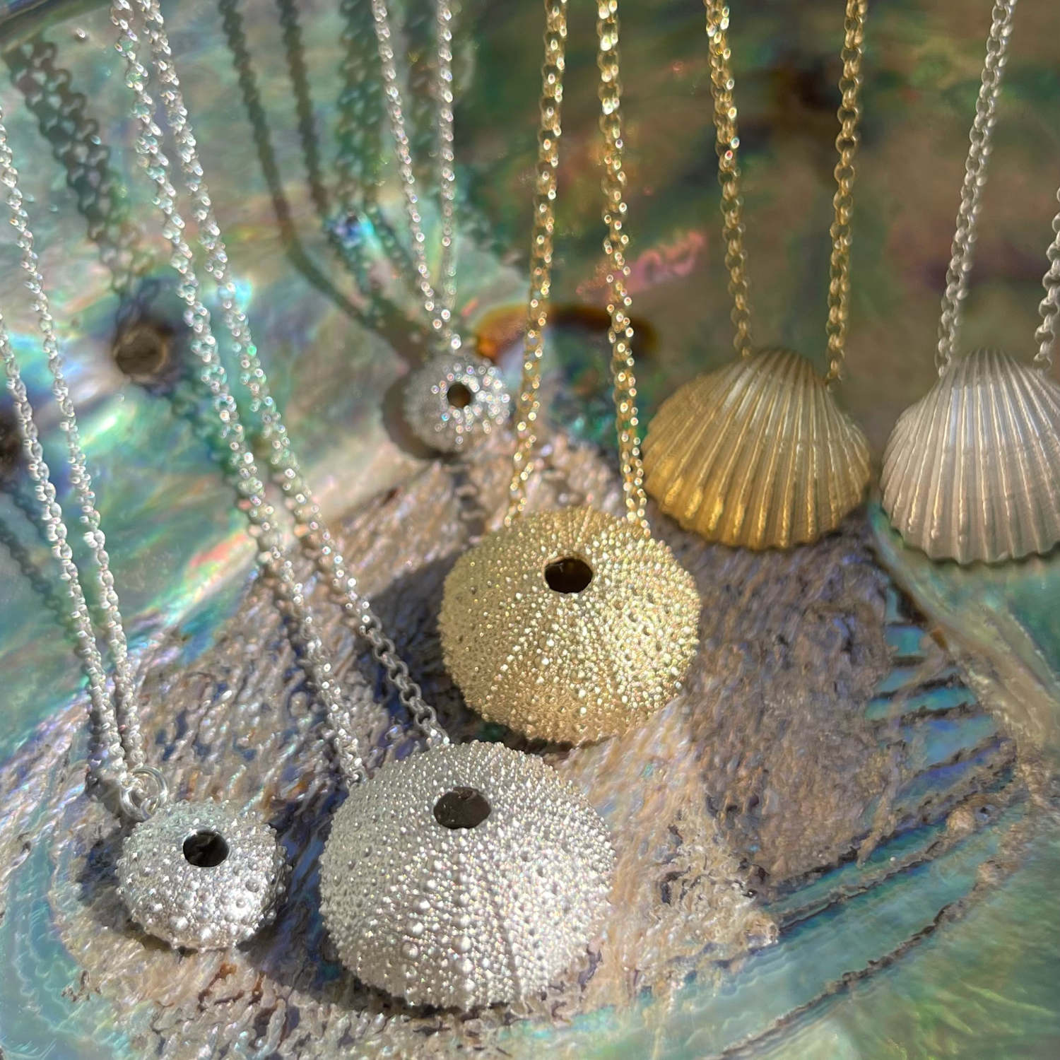 Mini Seeigel Halskette