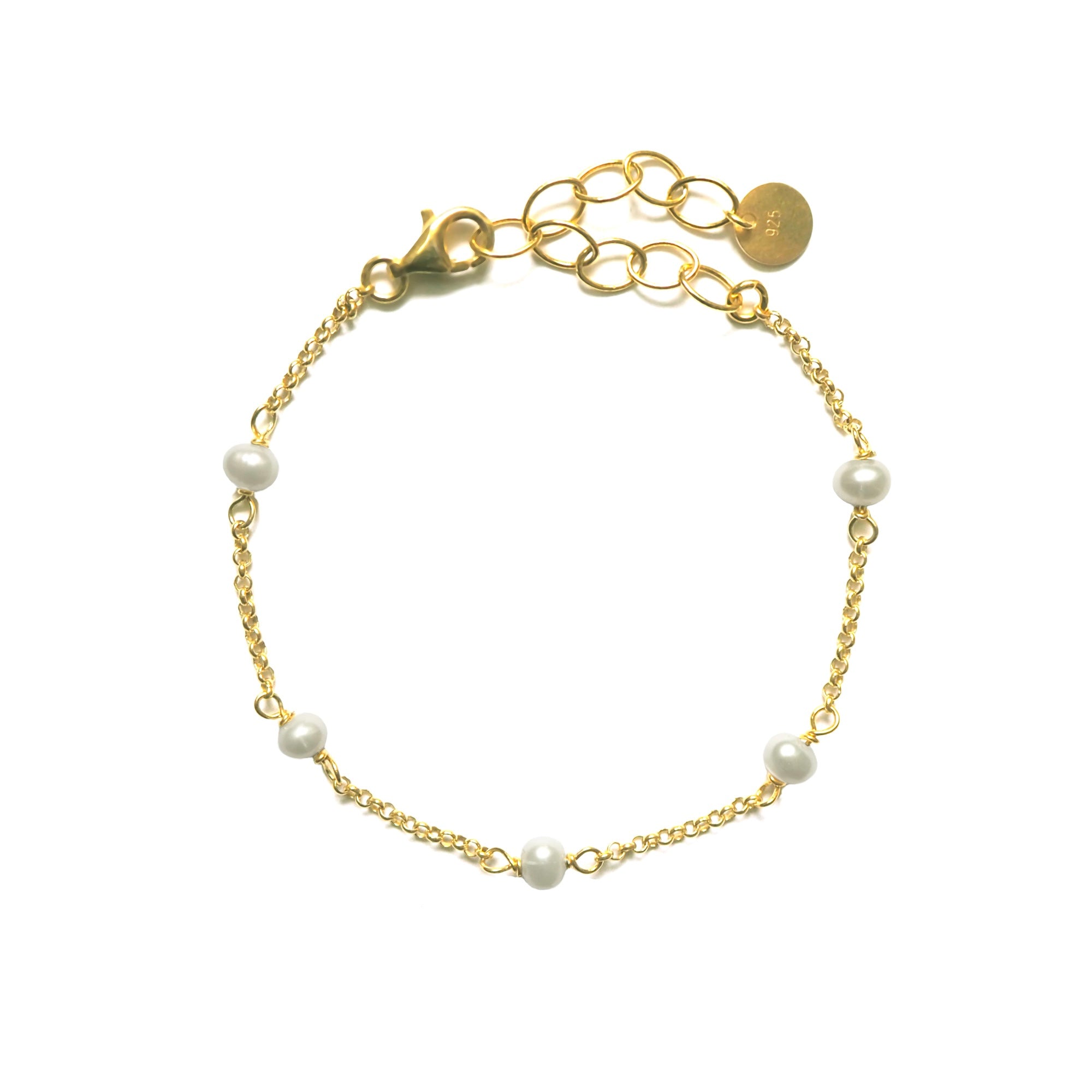 Armband mit fünf Perlen