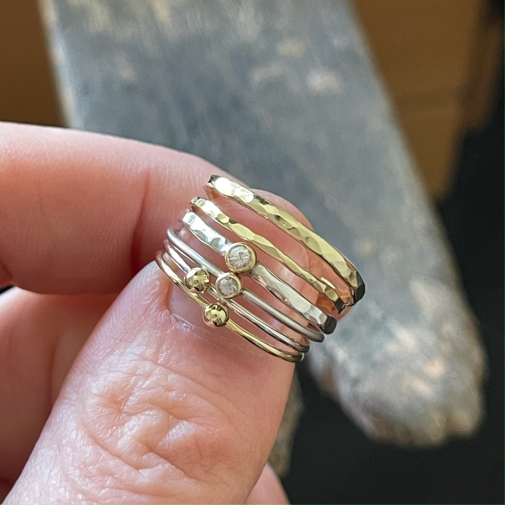 Weißer Saphir Ring