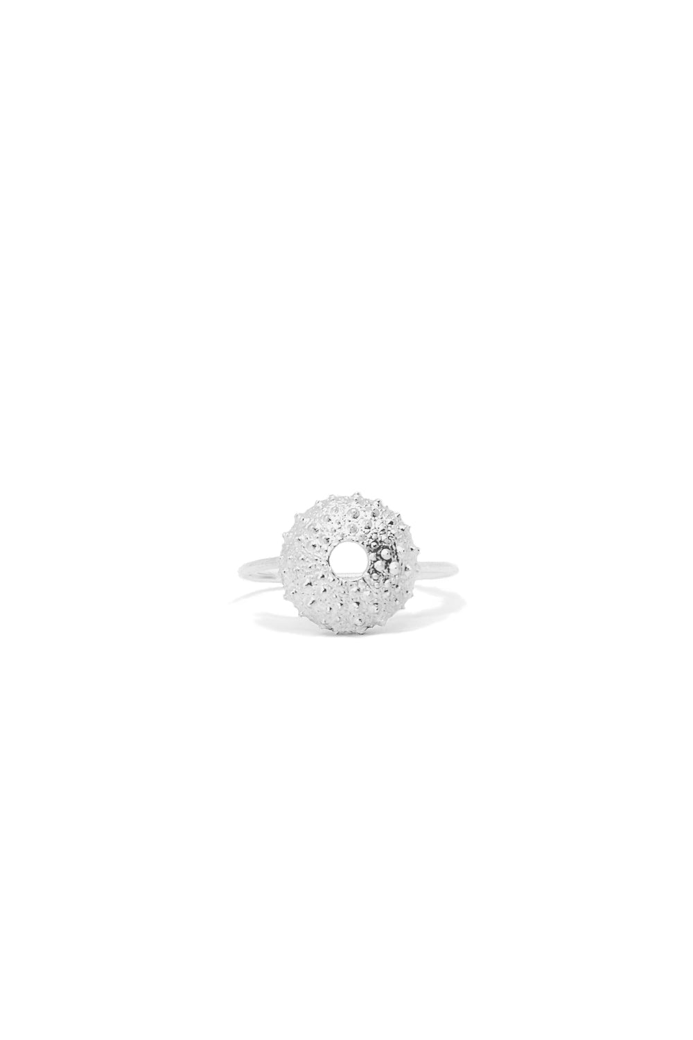 Seeigel Ring Silber