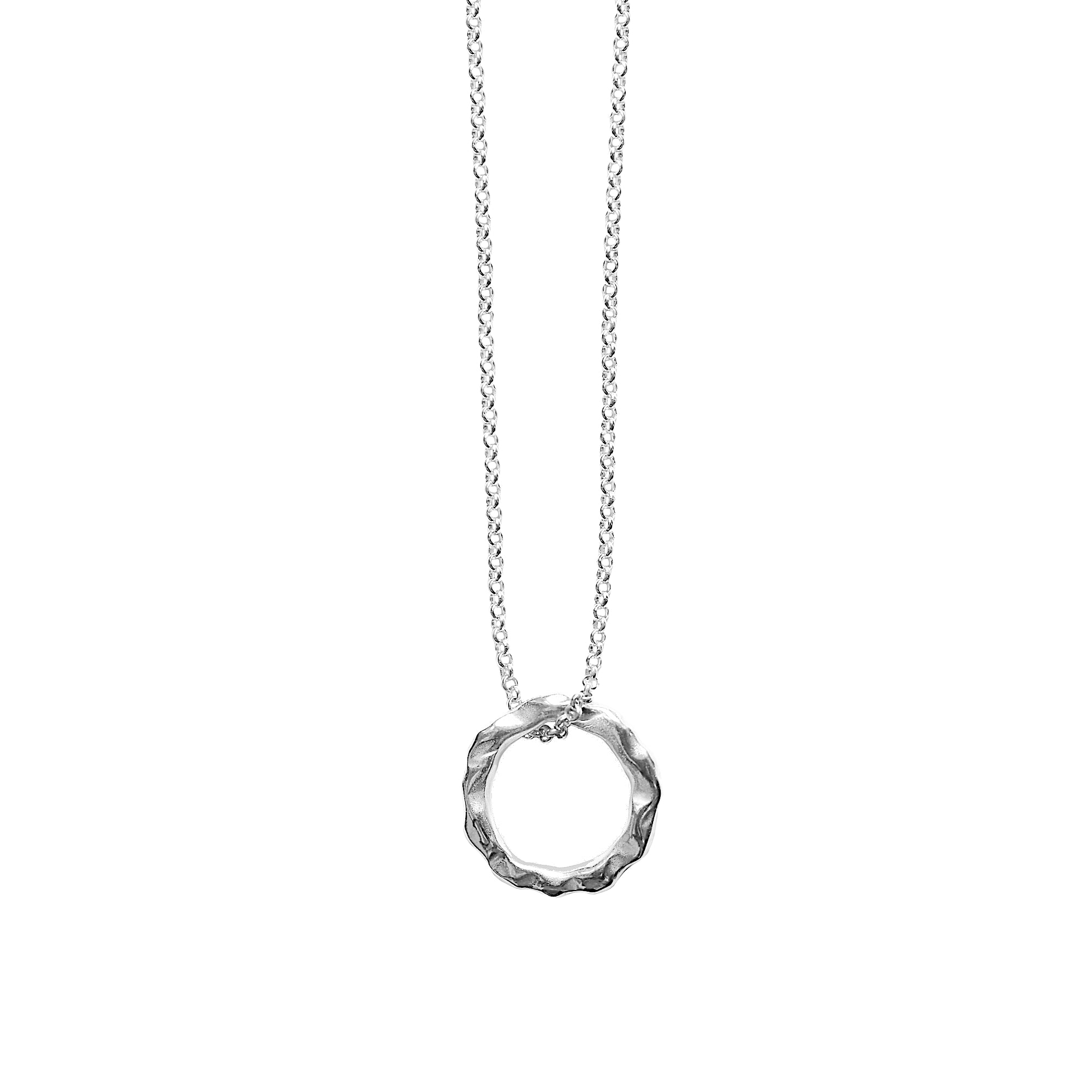 Sun Necklace Silver