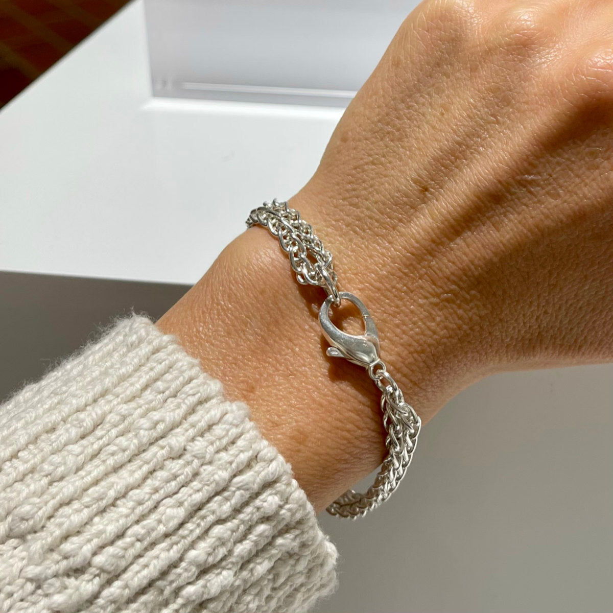 Armband Zopfkette