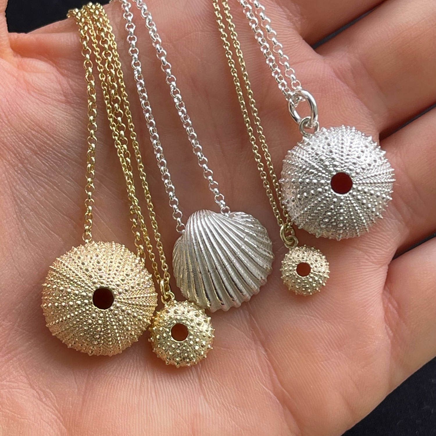 Mini Seeigel Halskette