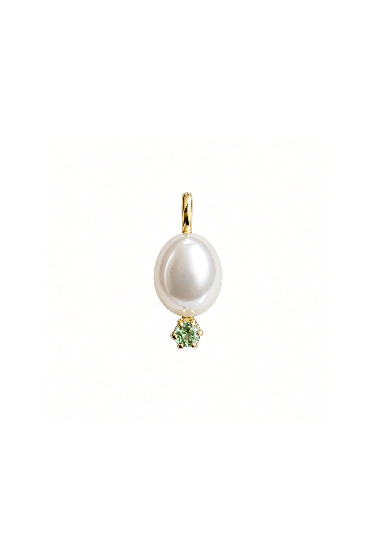 Pendant Green Tsavorite - Silver Necklace