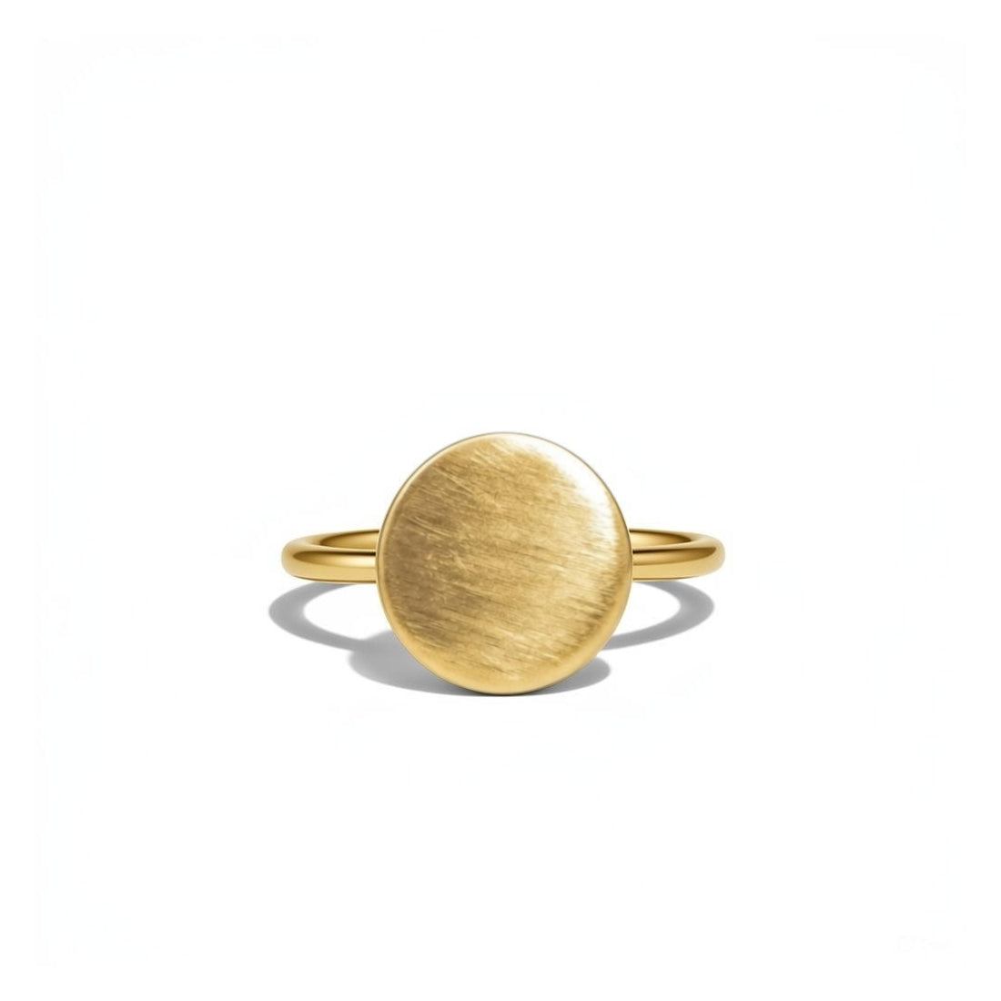 Gold Plate Ring Matt Surface