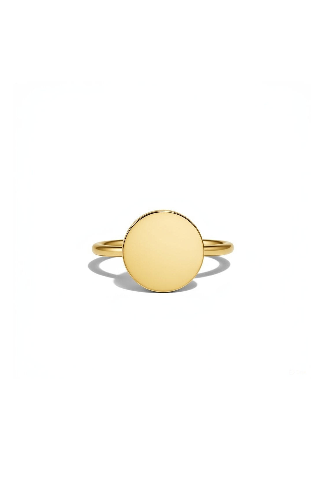 Gold Plate Ring Shiny