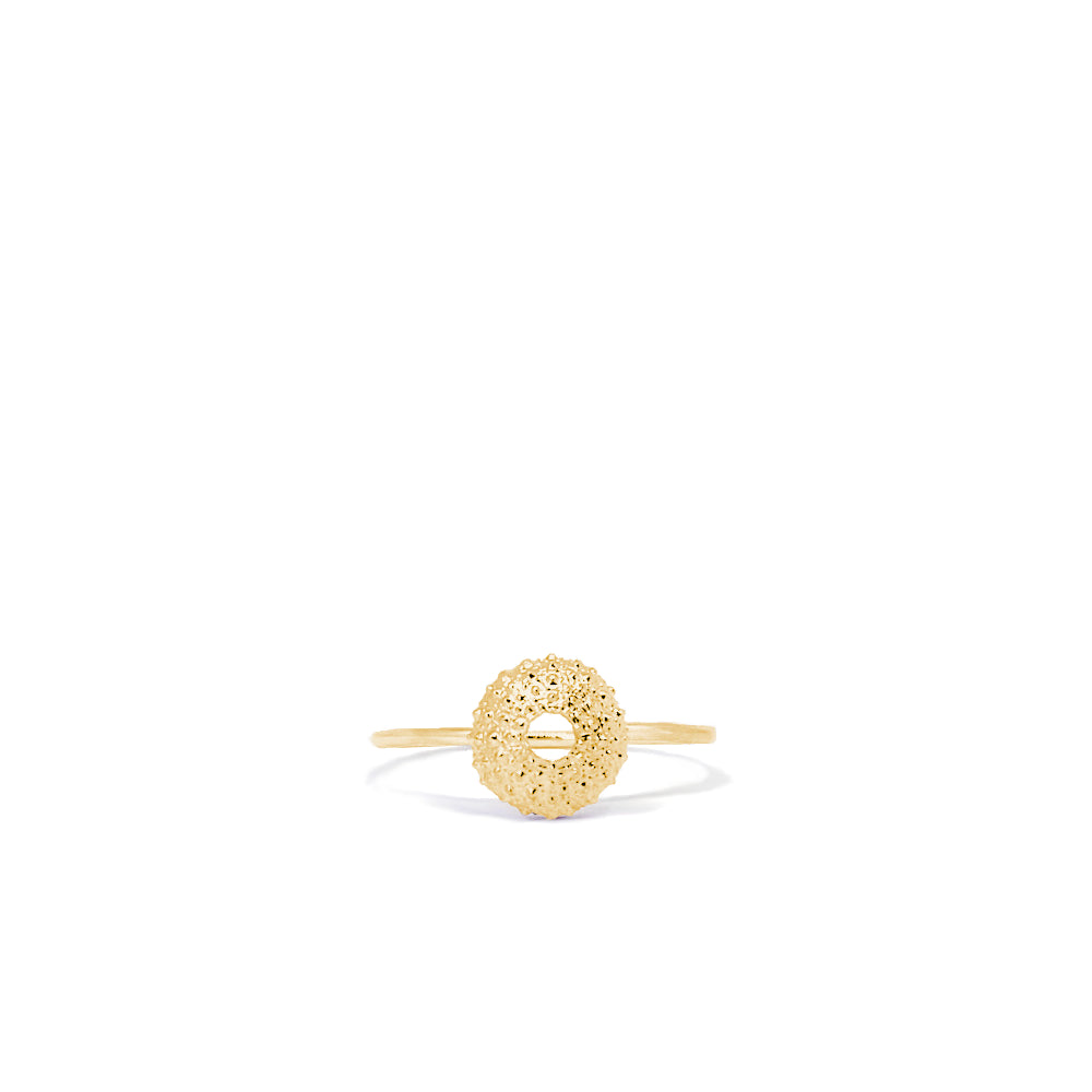 Mini Seeigel Ring Gold