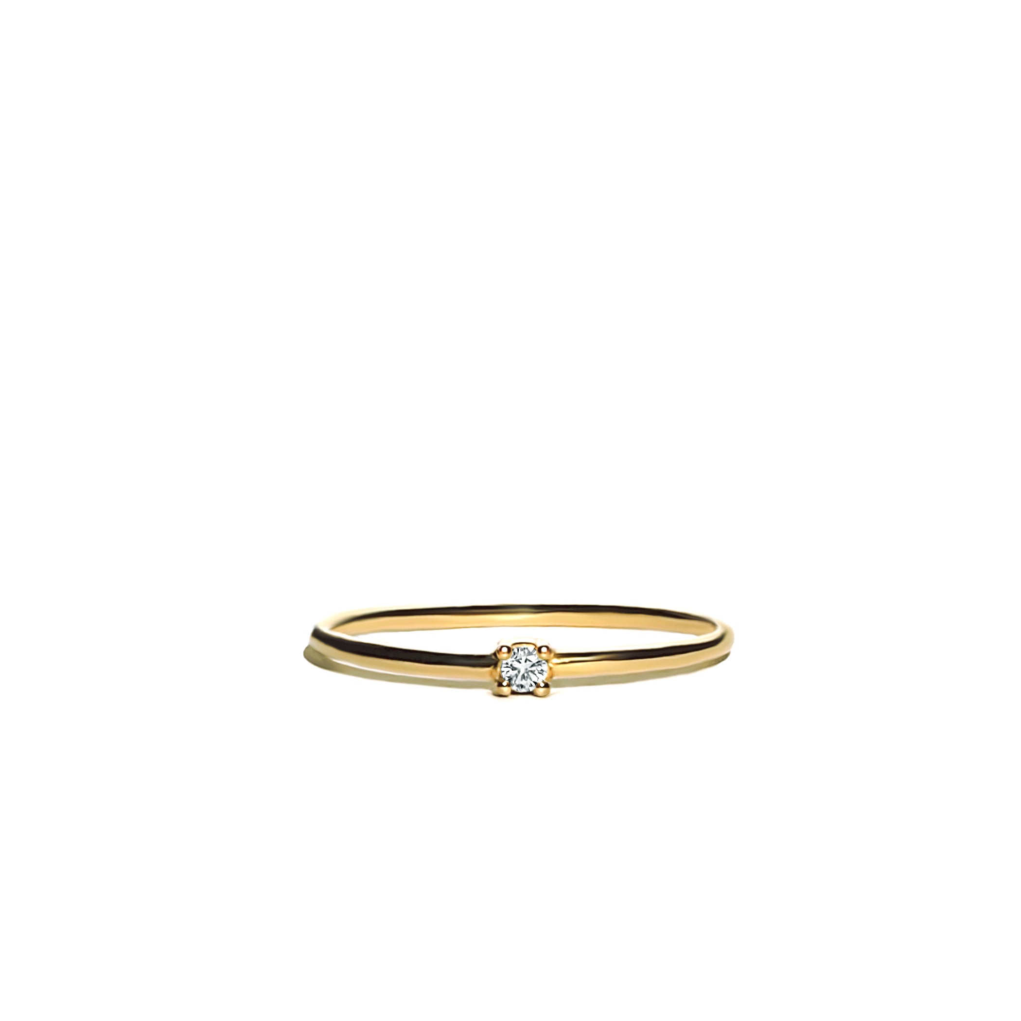 Small Sparkling Diamond Ring