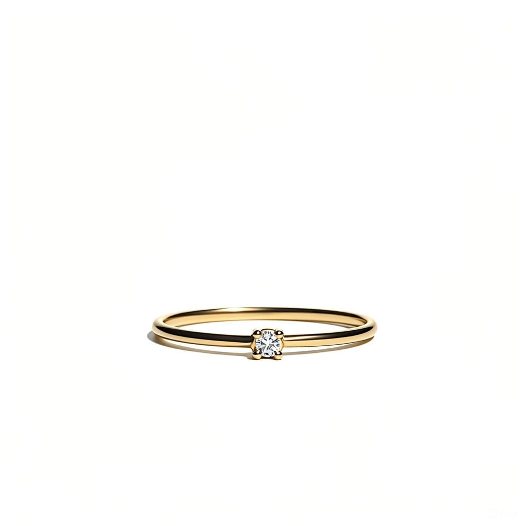 Small Sparkling Diamond Ring